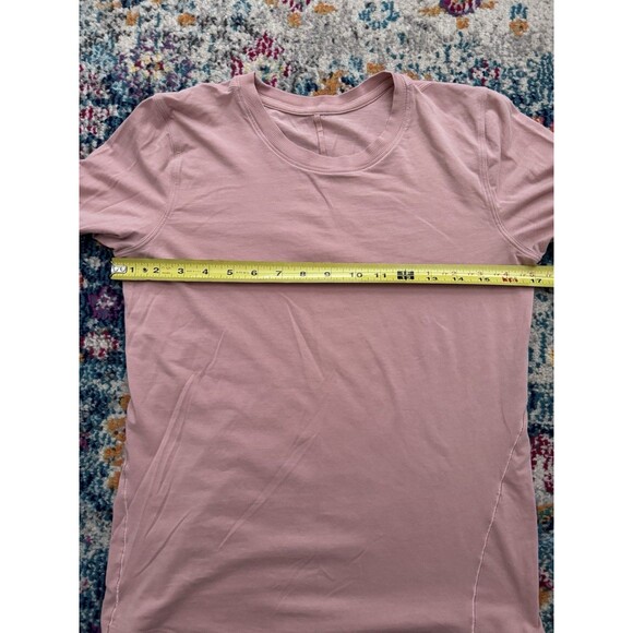 Lululemon Ever Ready Pink Shirt Soft Pima Cotton Pullover Long Sleeve Size 4* - Picture 5 of 5